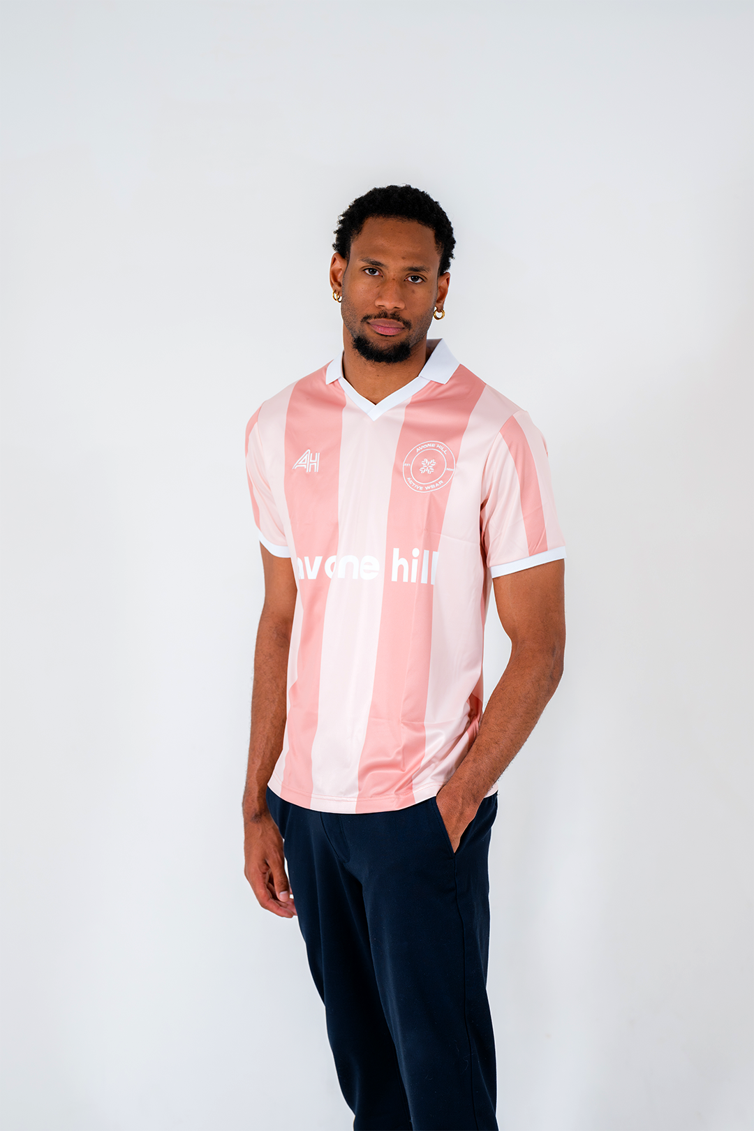 Classic Retro Jersey - Pink/White