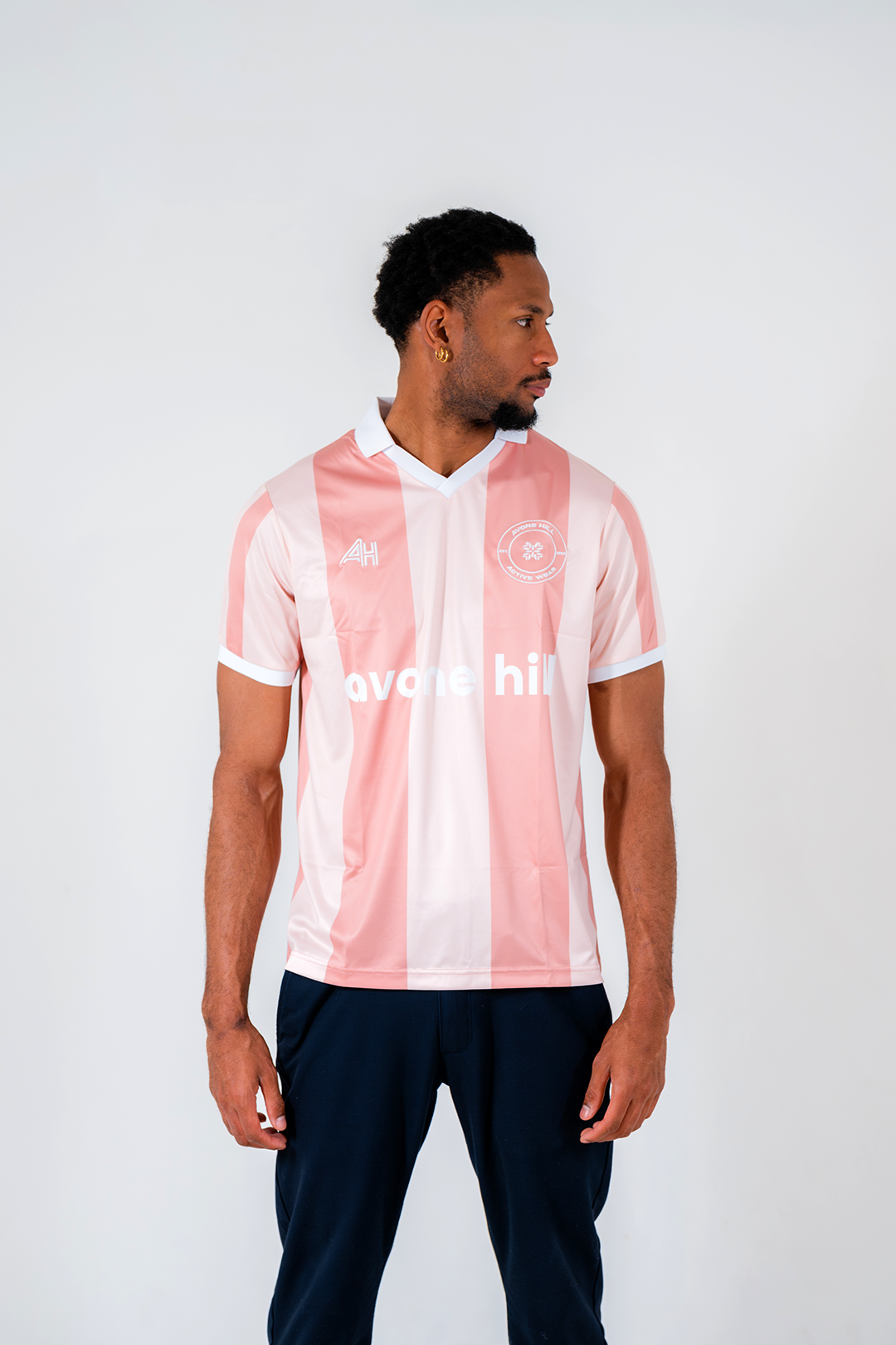 Classic Retro Jersey - Pink/White