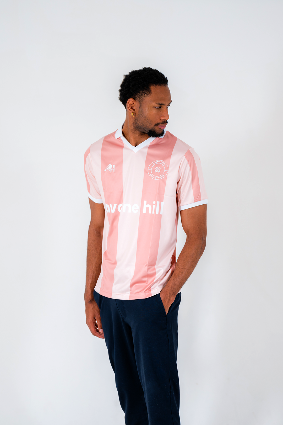 Classic Retro Jersey - Pink/White